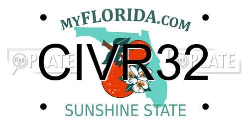 CIVR32 Florida License Plate