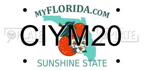 CIYM20 Florida License Plate