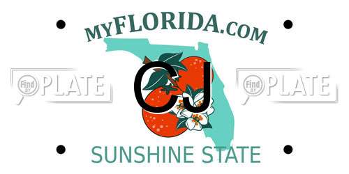 CJ Florida License Plate