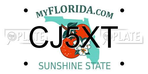 CJ5XT Florida License Plate