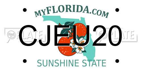 CJEU20 Florida License Plate