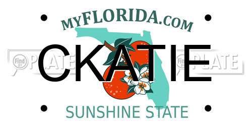 CKATIE Florida License Plate