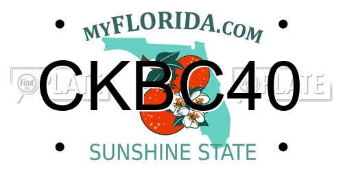 CKBC40 Florida License Plate