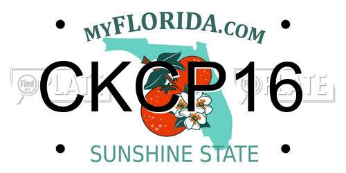 CKCP16 Florida License Plate