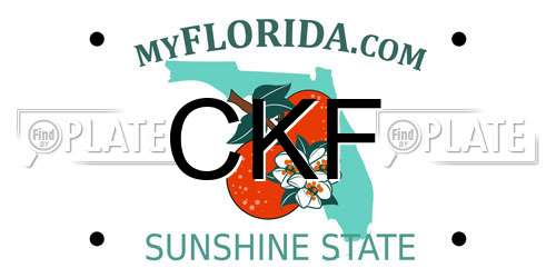 CKF Florida License Plate