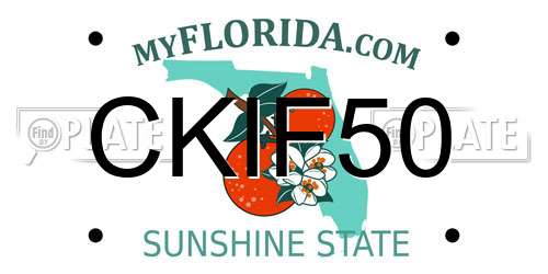 CKIF50 Florida License Plate