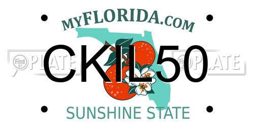 CKIL50 Florida License Plate
