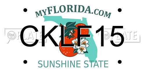CKLF15 Florida License Plate