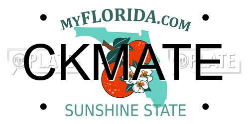 CKMATE Florida License Plate