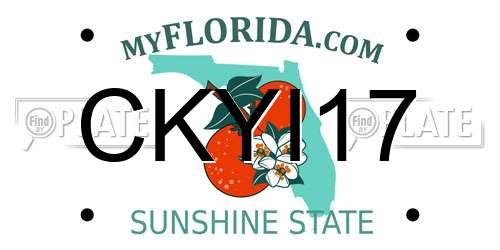 CKYI17 Florida License Plate
