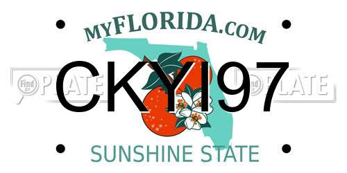 CKYI97 Florida License Plate