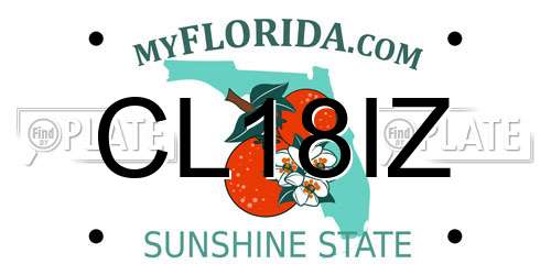 CL18IZ Florida License Plate