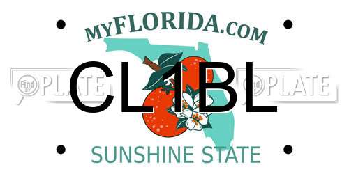 CL1BL Florida License Plate