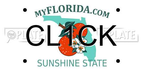 CL1CK Florida License Plate