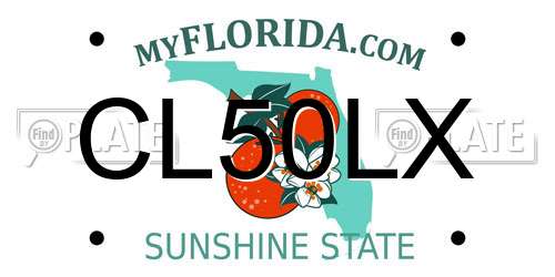 CL50LX Florida License Plate