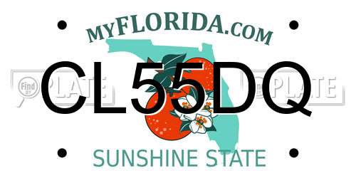 CL55DQ Florida License Plate