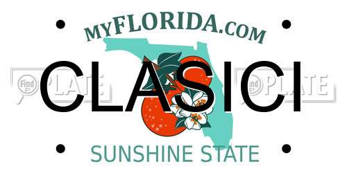 CLASICI Florida License Plate