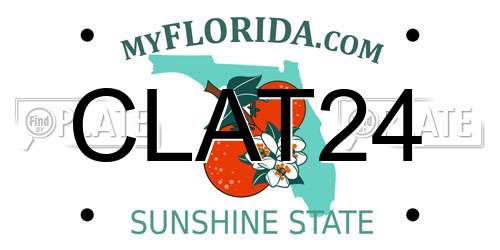 CLAT24 Florida License Plate
