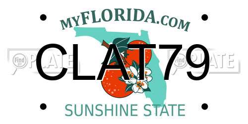 CLAT79 Florida License Plate