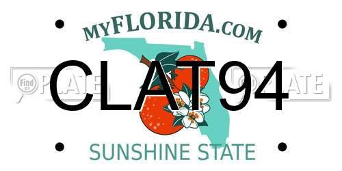 CLAT94 Florida License Plate