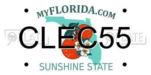 CLEC55 Florida License Plate
