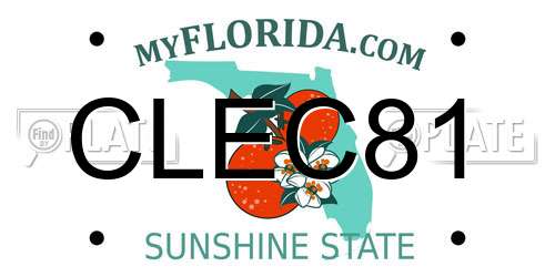 CLEC81 Florida License Plate