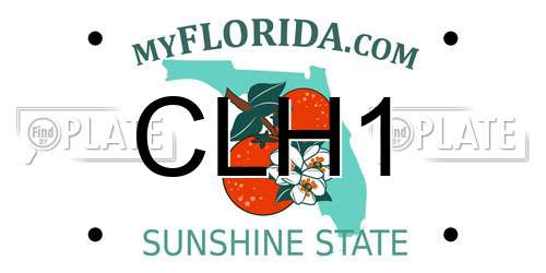 CLH1 Florida License Plate