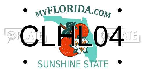 CLHL04 Florida License Plate