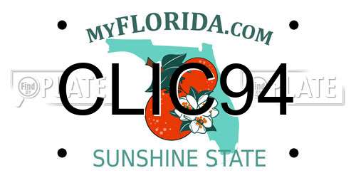 CLIC94 Florida License Plate