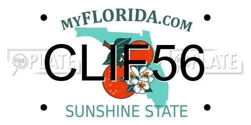 CLIF56 Florida License Plate