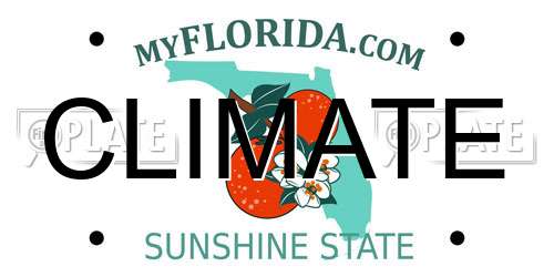 CLIMATE Florida License Plate