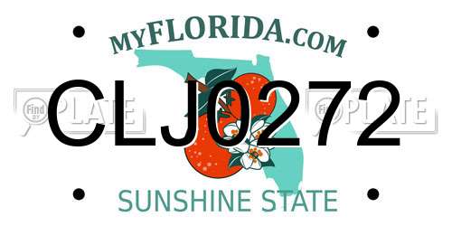 CLJ0272 Florida License Plate