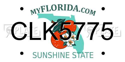 CLK5775 Florida License Plate
