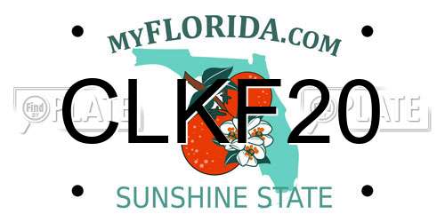 CLKF20 Florida License Plate