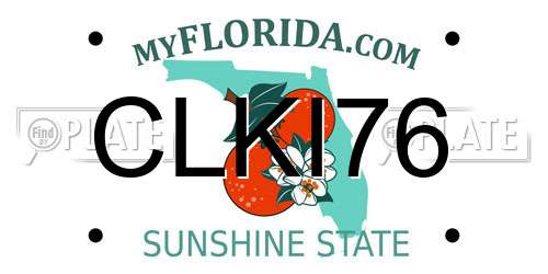 CLKI76 Florida License Plate