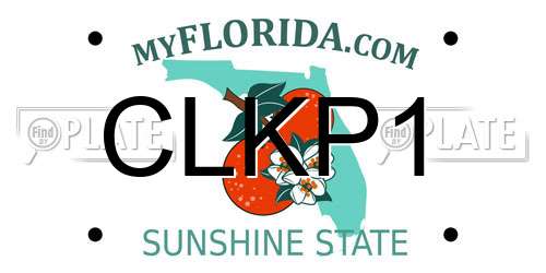 CLKP1 Florida License Plate
