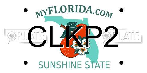 CLKP2 Florida License Plate