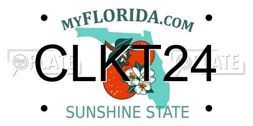 CLKT24 Florida License Plate
