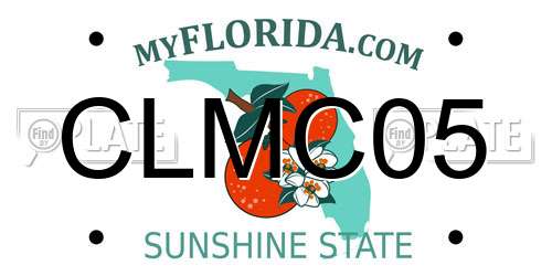CLMC05 Florida License Plate