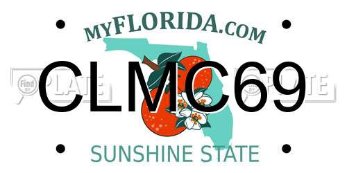 CLMC69 Florida License Plate
