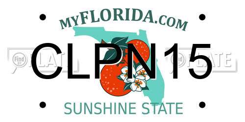 CLPN15 Florida License Plate