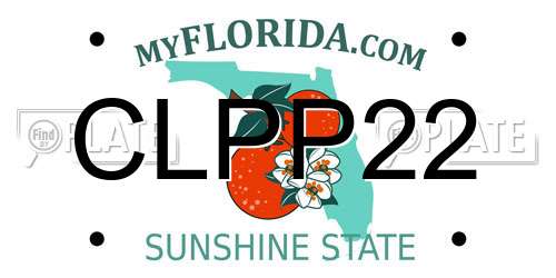 CLPP22 Florida License Plate