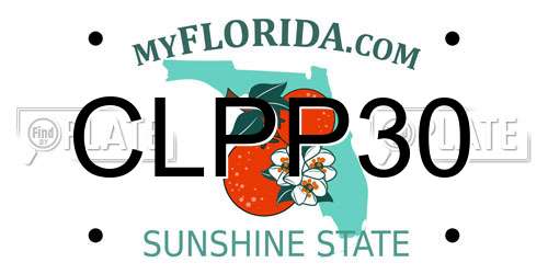 CLPP30 Florida License Plate