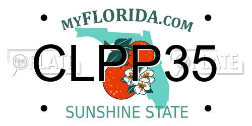 CLPP35 Florida License Plate