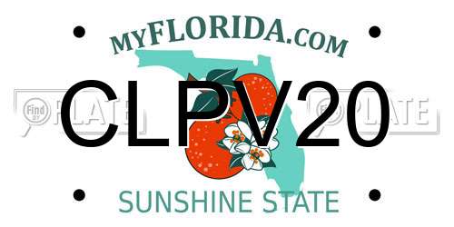 CLPV20 Florida License Plate