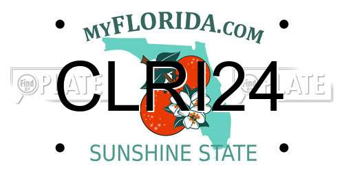 CLRI24 Florida License Plate