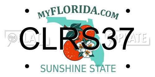 CLRS37 Florida License Plate