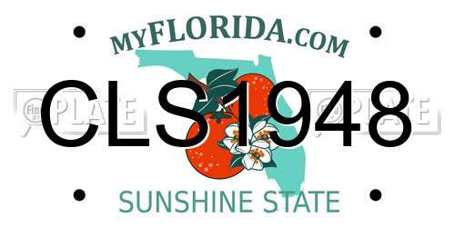 CLS1948 Florida License Plate