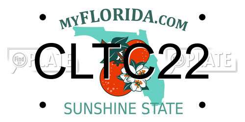 CLTC22 Florida License Plate