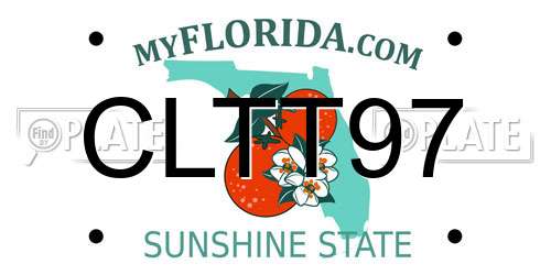 CLTT97 Florida License Plate